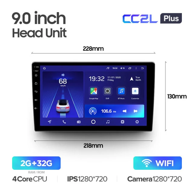 9" & 10.2" CC2L Plus Universal For Toyota Volkswagen Hyundai Kia Renault Suzuki Honda Audi Lada Nissan - Image 3