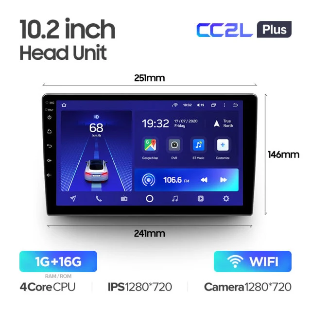 9" & 10.2" CC2L Plus Universal For Toyota Volkswagen Hyundai Kia Renault Suzuki Honda Audi Lada Nissan - Image 5