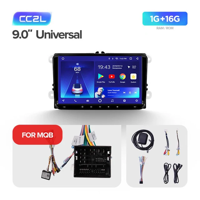 Universal CC2L 9" - VW Volkswagen Golf / Polo / Skoda Rapid Octavia / Tiguan / Passat b7 b6 - Image 3