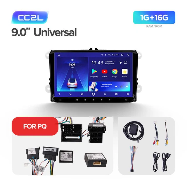 Universal CC2L 9" - VW Volkswagen Golf / Polo / Skoda Rapid Octavia / Tiguan / Passat b7 b6 - Image 4