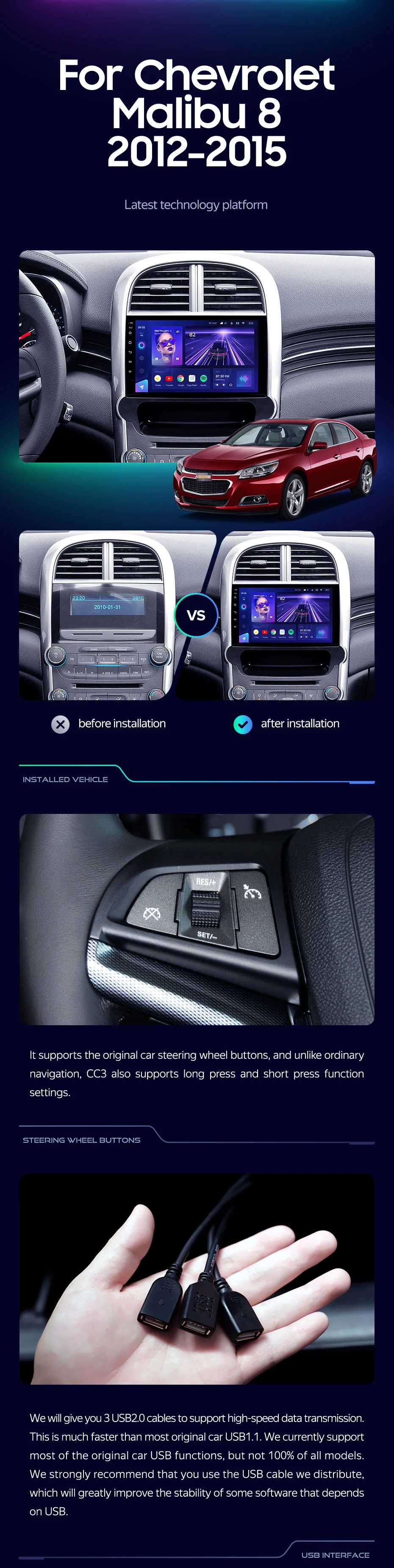 Chevrolet Malibu 8 (2012-2015) - Image 3