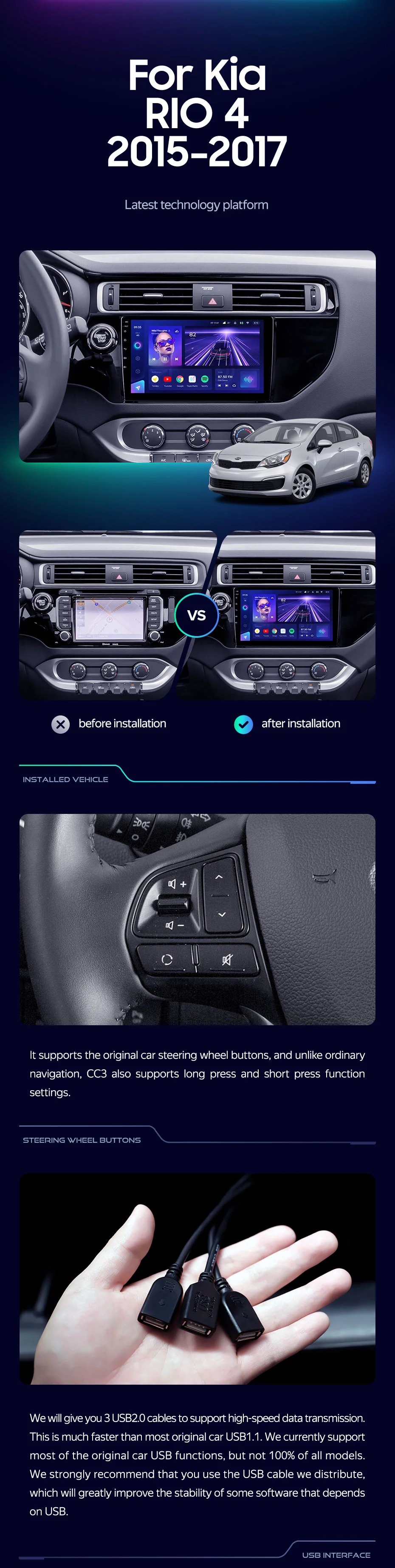 Kia RIO 4 K3 2015 - 2017 - Image 3